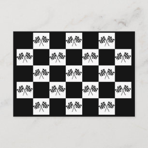 Convites Qualquer Bandeiras Xadrez de Corrida Auto