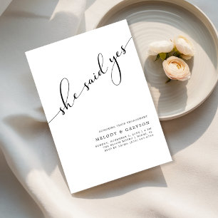 Convites Qualquer evento   Ela Disse Sim Festa de noivado S