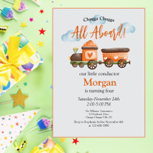 Qualquer Festa de Aniversário Adorável do Comboio