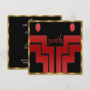 Convites Qualquer festa de aniversário preta