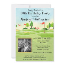 Qualquer Festa de Golfe de Foto Festa de aniversár