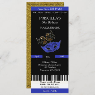 Convites qualquer idade, 60 anos, Mulher de Aniversário do