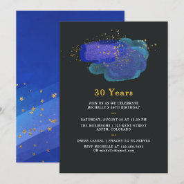 Convites Qualquer Idade do Céu Noturno Estrelas Fantasia An