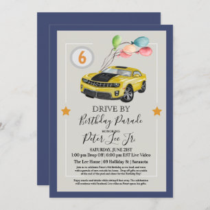 Convites QUALQUER IDADE - Unidade por Festa de aniversário 