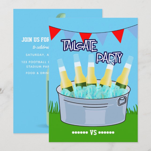 Convites Qualquer Partido Personalizável de Evento (Frente/Verso)