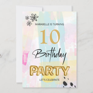 Convites *~* QUALQUER Pincel de Abstrato do Andar da IDADE