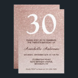 Convites Qualquer Rosa Rosa Rosa Dourada, Rosa, Rosa, Brilh<br><div class="desc">Celebre a sua celebração de aniversário com este Convite de Aniversário à Placa de Aniversário Glitter Rose,  rosa-rosa-rosa Dourada Glitter Sparkle.</div>
