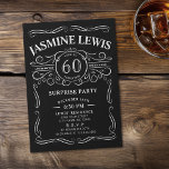 Convites Qualquer Whiskey de idade temia surpresa 60 anos<br><div class="desc">Inspirado pela etiqueta clássica de uísque,  este convite de aniversário para adultos,  envelhecido até à perfeição,  é excelente para 30,  40º,  50º,  60º,  70,  80,  90 ou qualquer outra festa de aniversário etária,  festa surpresa ou qualquer outra ocasião! Personalize-o com o seu próprio texto e informações da festa.</div>