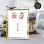 Convites Quando Éramos Idosos Fotos Da Mesa De Casamento Nú<br><div class="desc">Quando Éramos Idade Fotos De Dourado Cartão De Número De Tabela De Script. Disponível digitalmente e impresso. Um design minimalista com "Quando estávamos" em um script de estilo de escrita manual definido e o número da sua tabela abaixo. Personalize facilmente o número, substitua as imagens de amostra por suas próprias...</div>