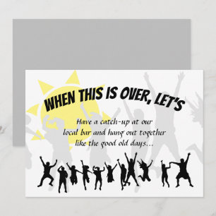 Convites QUANDO ISSO ACABAR DE VAMOS, Economize Data Postar