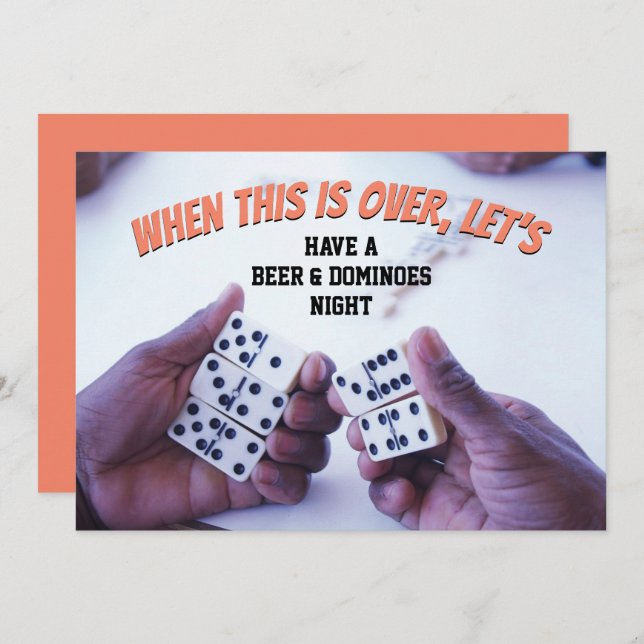 Convites QUANDO ISSO ACABAR DE VAMOS, Salve A Data (Frente/Verso)