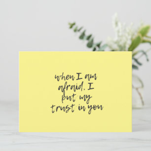 Convites Quando tenho medo de%2C, confio em você