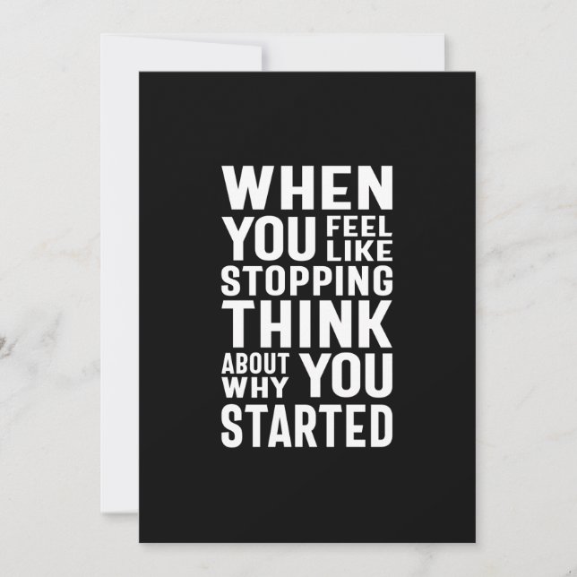 Convites Quando Você Quer Parar De Pensar Sobre Por Que Voc (Frente)