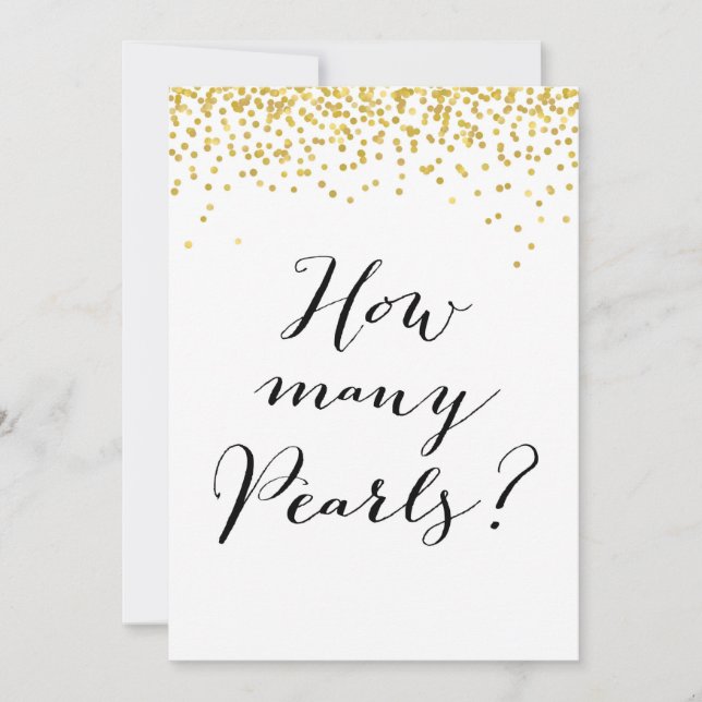 Convites Quantas Pérolas estão no Sinal Jar 5 x 7" (Frente)