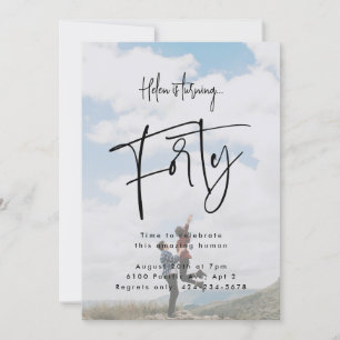 Convites Quarenta Foto