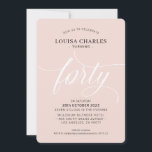 Convites Quatrocentos anos elegantes, chic moderno, cor-de-<br><div class="desc">por kat massard / WWW.SIMPLYSWEETPAPERIE.COM Adorem o design,  mas gostariam de ver algumas mudanças - outro esquema de cores,  produto,  adicionar uma fotografia ou adaptar para uma ocasião diferente - sem preocupações,  simplesmente contactem-me,  kat@simplysweetPAPERIE.com Tenho o prazer de ajudar!</div>