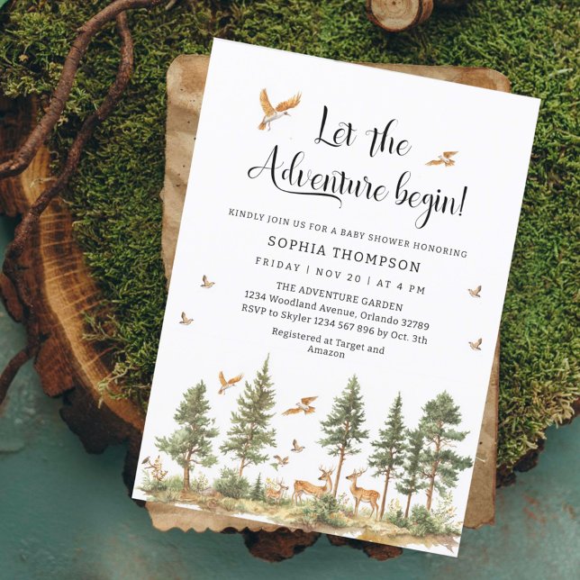 Convites Que a Aventura Comece Bebê Menino Semeador (Criador carregado)