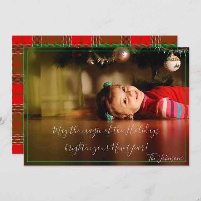 Convites Que a mágica dos feriados (Frente/Verso)