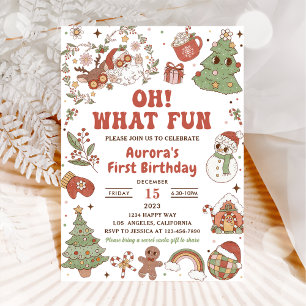 Convites Que Diversão Festa de Aniversário do Papai Noel Fo