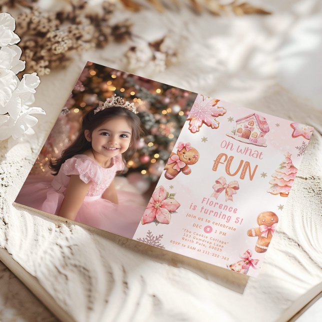 Convites Que divertido aniversário de fotos da decoração de (Criador carregado)