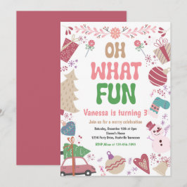 Convites Que Divertido | Festa de aniversário de inverno de