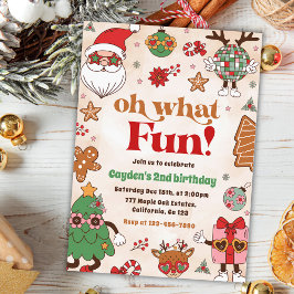 Convites Que divertido segundo aniversário de Natal