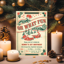 Que Festa de aniversário de Natal divertido