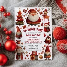 Que Festa de aniversário Festiva De Natal Festiva 