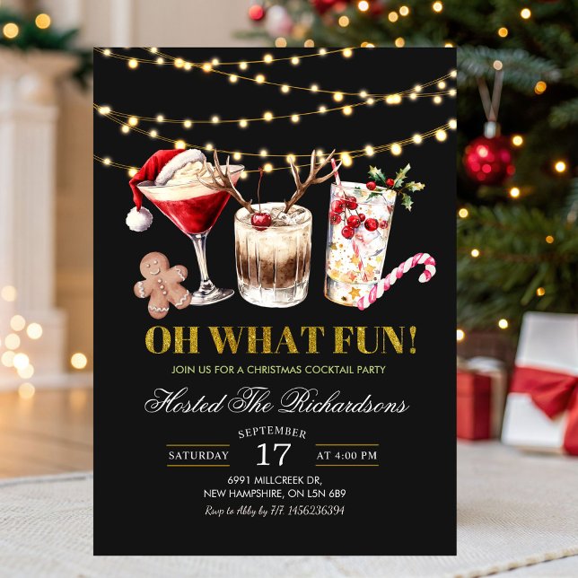 Convites Que Festa de Natal Divertida (Criador carregado)