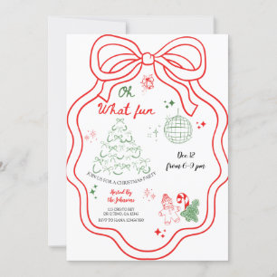 Convites Que Mão Brincadeira Desenhou Festa Xmas Invita