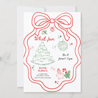 Convites Que Mão Brincadeira Desenhou Festa Xmas Invita