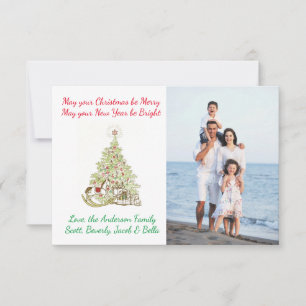 Convites Que seu Natal seja Feliz3x5Cartão de Natal de Foto