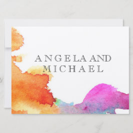 Convites Quebra de Watercolor