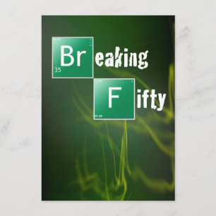 Convites Quebrando a 50ª Festa de aniversário