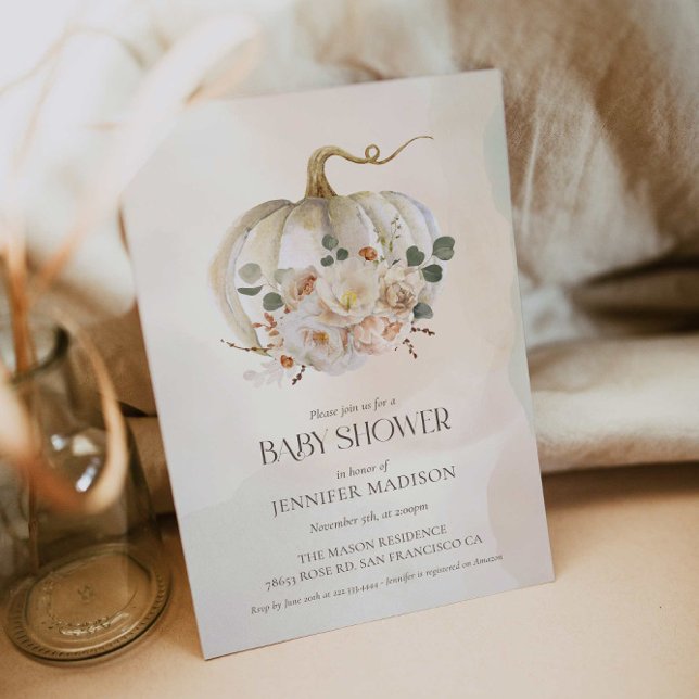 Convites Queda Abóbora Sexo Invasão do Chá de fraldas Neutr (Criador carregado)