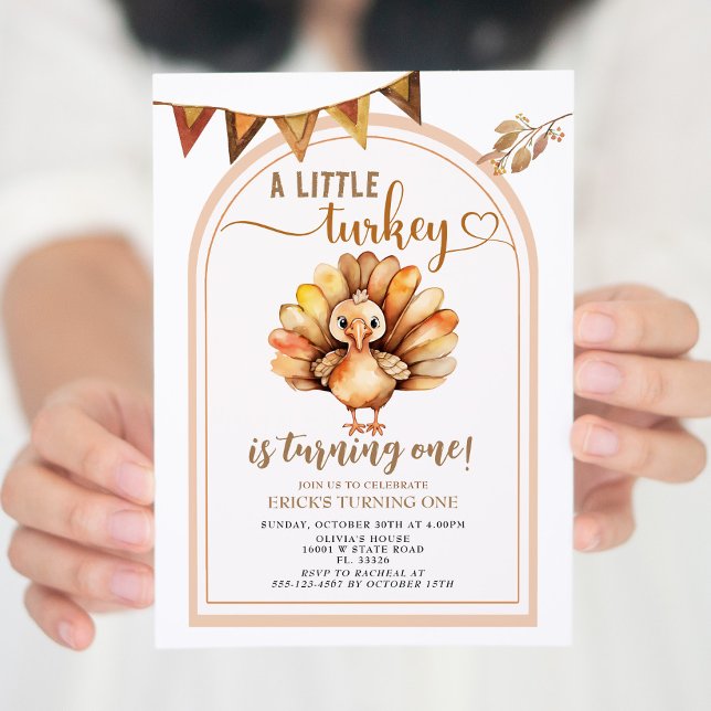 Convites Queda De Um Pequeno Arco Turco Virando Um Aniversá (Criador carregado)