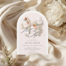 Queda do Arco Branco Floral queda no Chá de fralda