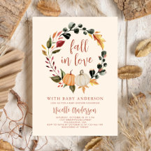 Queda do Chá de fraldas de solhas de abóbora