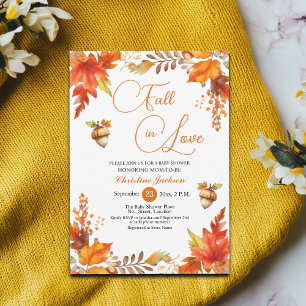 Convites Queda do Chá de fraldas Floral Boho