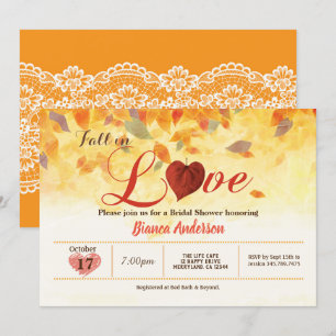 Convites Queda do chá de panela rústico queda no amor