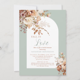 Convites Queda Elegante no Chá de panela Floral de Amor
