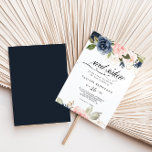 Convites Queda fina de 16 Festa de aniversário doce, doce,<br><div class="desc">Este belo convite de aniversário floral de 16 anos é perfeito para uma família e amigos se juntam para celebrar o 16° aniversário. O design retrata uma pincelada rosa desenhada à mão,  azul escuro e flores brancas marinhos,  inspiradoras elegância,  classe e beleza natural.</div>