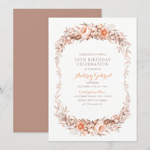 Convites Queda Floral do Partido do aniversário de 30 anos 