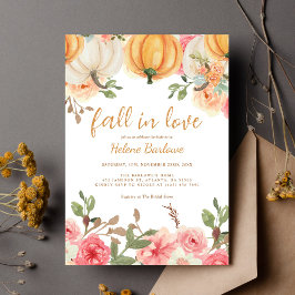 Convites Queda Floral No Chá de panela De Abóbora