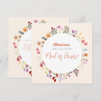 Queda Madrinha de casamento Floral de Flor Selvage