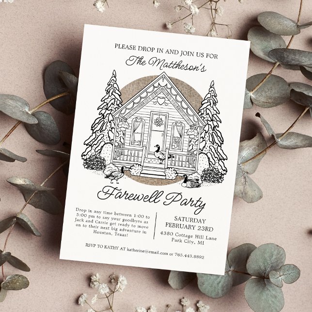 Convites Queda na Festa de Despedida dos Gansos de inverno (Criador carregado)