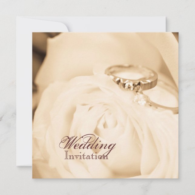 Convites Queda na Festa de noivado do anel de casamento do  (Frente)