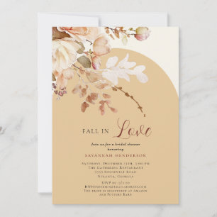 Convites Queda Neutra Quente No Chá de panela Floral De Amo