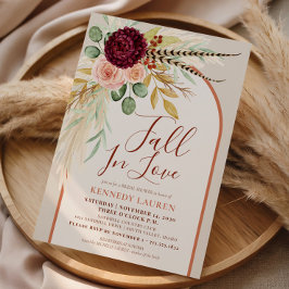 Convites Queda No Amor Chá de panela De Arroz Floral Pampas