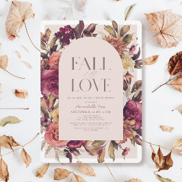 Convites Queda no amor Outono Arco da Terra Rosa Chá de pan